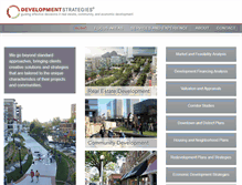 Tablet Screenshot of development-strategies.com